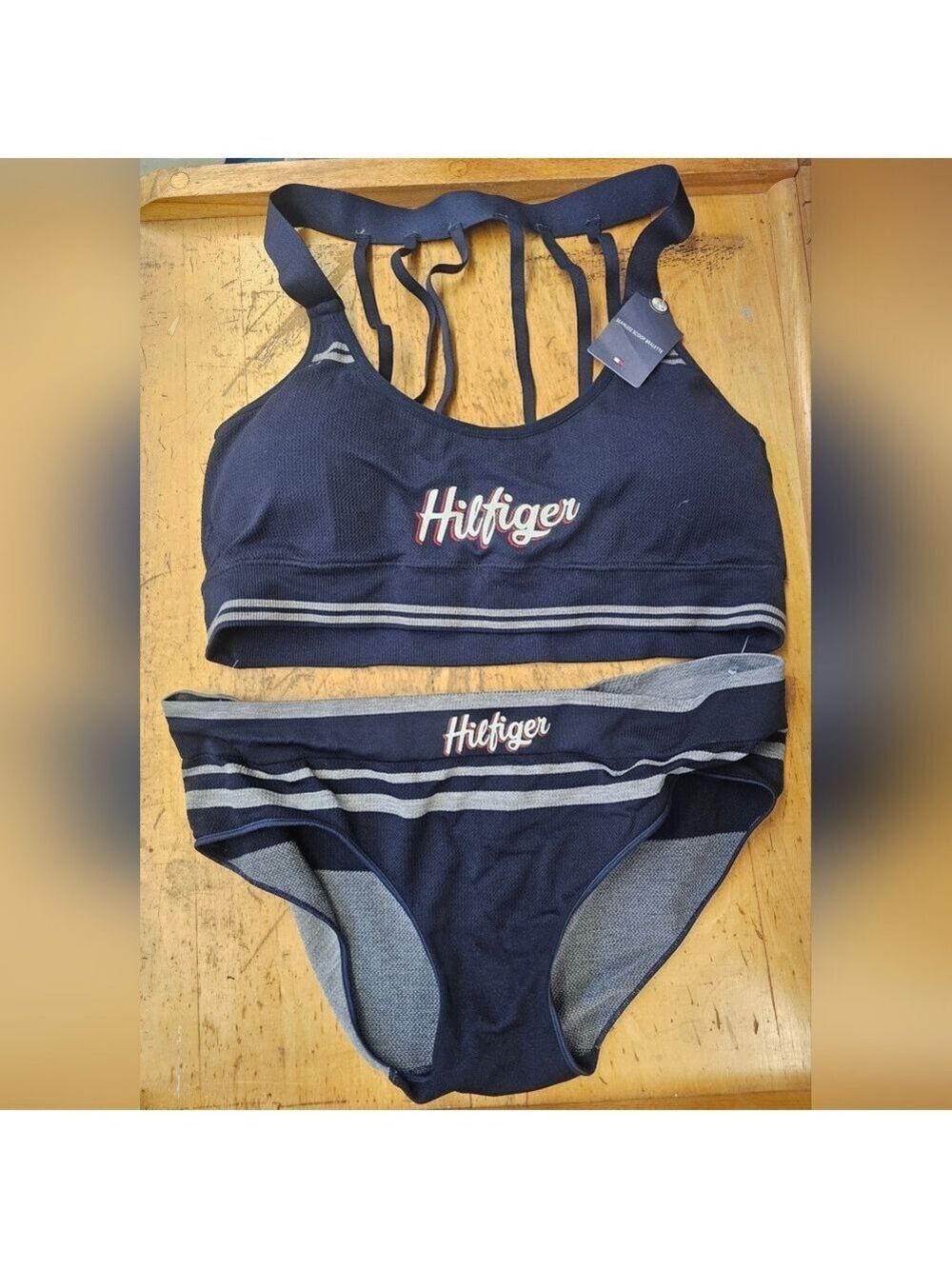 NWT Tommy Hilfiger Seamless Scoop Bralette and Panties Set